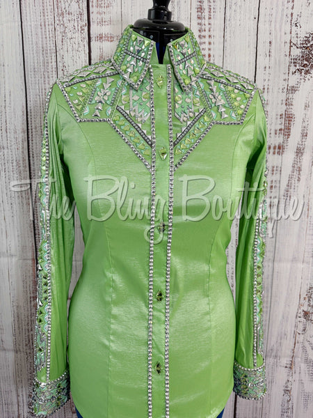 Light Green & Grey Day Shirt Set (M)