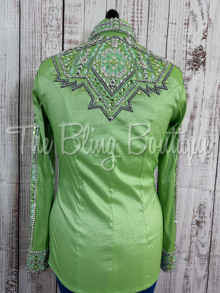 Light Green & Grey Day Shirt Set (M)