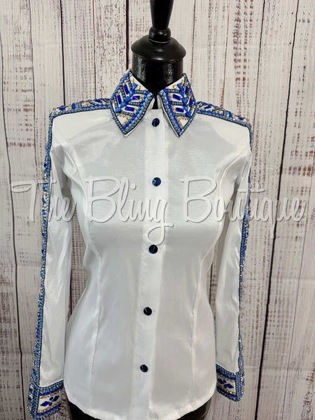 White, Blue & Tan Day Shirt Set (XS/S)