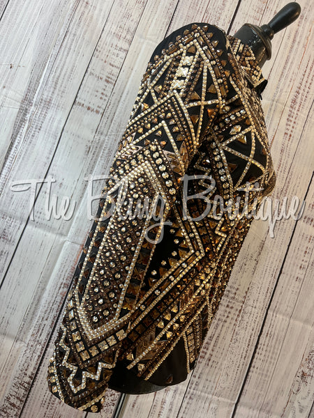 RE-ORDER Black, Bronze & Tan Showmanship Jacket (Choose Your Size)