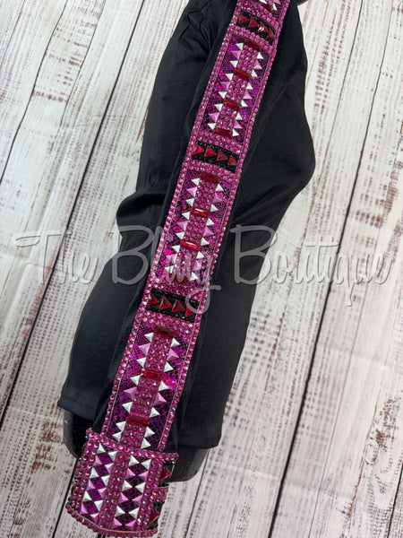 Black, Fuchsia & Raspberry Day Shirt Set (S)