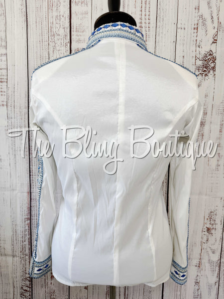 White, Periwinkle & Blue Day Shirt Set (2XL)