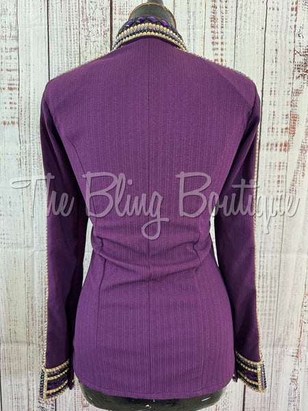 Dark Purple, Tan & Black Day Shirt Set (S)