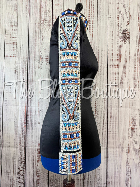 Black, Periwinkle, Rose Gold & White Day Shirt Set (Medium)