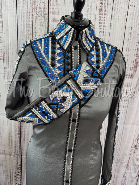 Grey, Blue & Black Day Shirt Set (M)