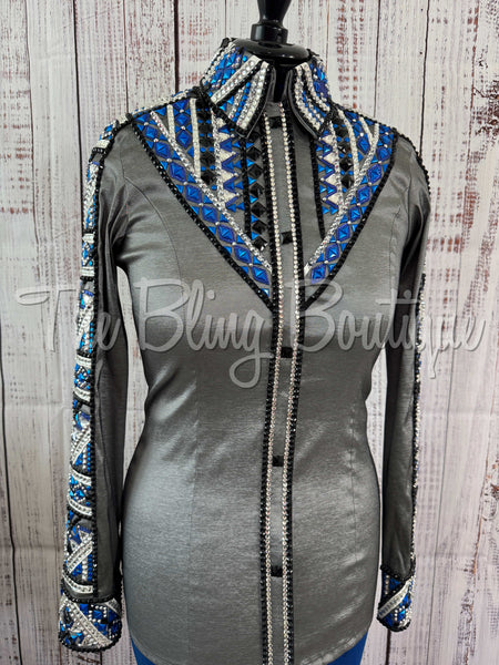 Grey, Blue & Black Day Shirt Set (M)