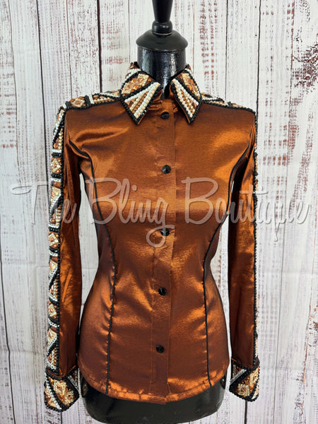 Rust, Black & Tan Day Shirt Set (XS/S)