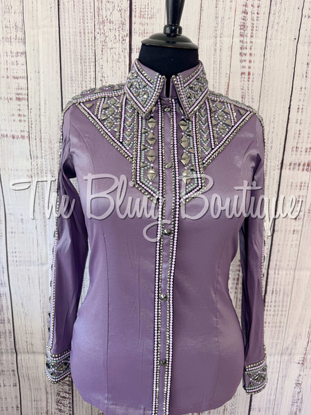Orchid, Lilac & Charcoal Grey Day Shirt Set (XL)