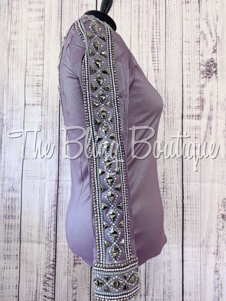 Orchid, Lilac & Charcoal Grey Day Shirt Set (XL)