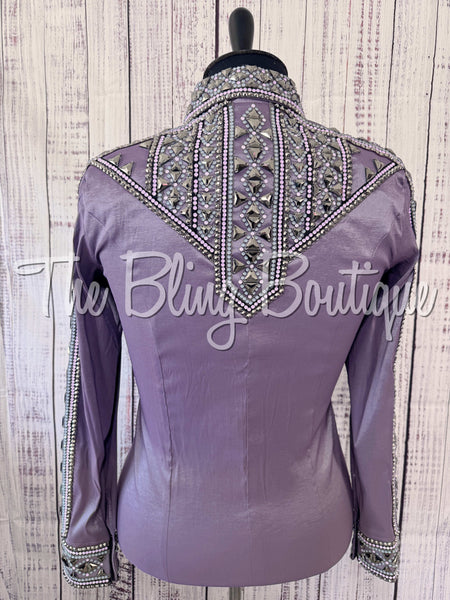 Orchid, Lilac & Charcoal Grey Day Shirt Set (XL)