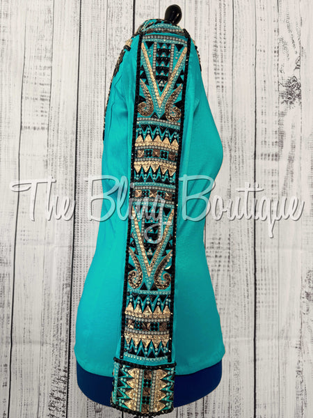 RE-ORDER Teal, Mocha, Tan & Black Day Shirt Set (Choose Your Size)