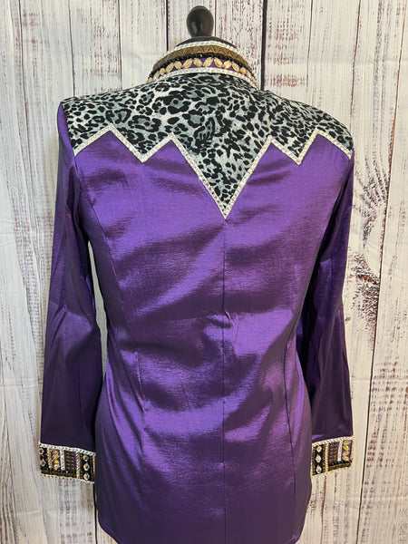 Purple Leopard Day Shirt Set (XL)