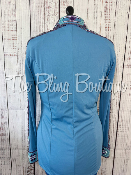 Periwinkle, Purple & Berry Day Shirt Set (Large)