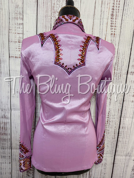 RE-ORDER Lilac & Copper Day Shirt Set (Choose Your Size)