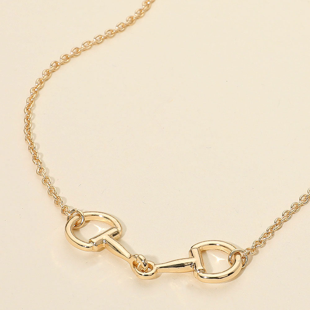 HOLIDAY SPECIAL - Snaffle Bit Necklace - Gold