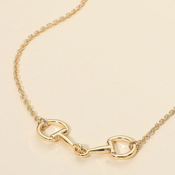 HOLIDAY SPECIAL - Snaffle Bit Necklace - Gold