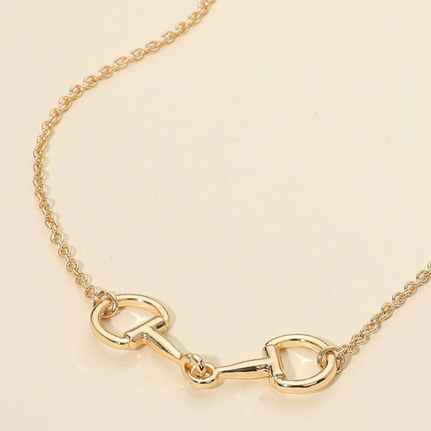 HOLIDAY SPECIAL - Snaffle Bit Necklace - Gold