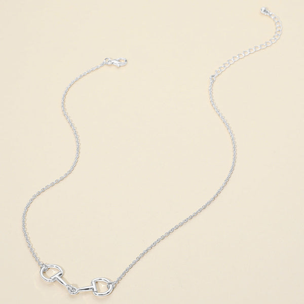 HOLIDAY SPECIAL - Snaffle Bit Necklace - Silver