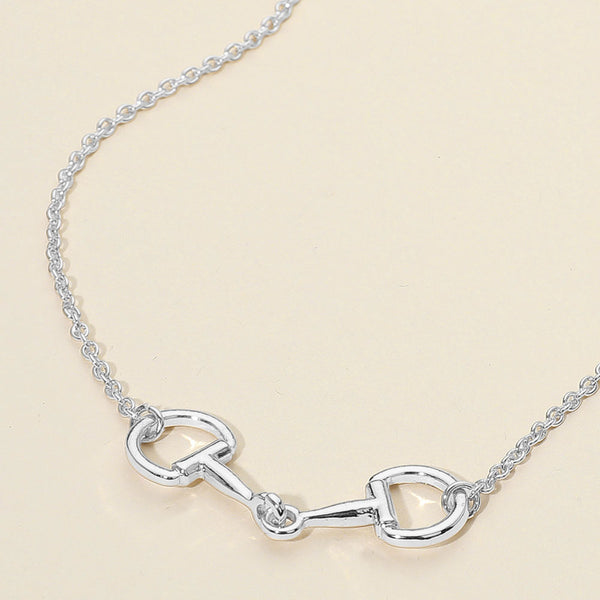 HOLIDAY SPECIAL - Snaffle Bit Necklace - Silver