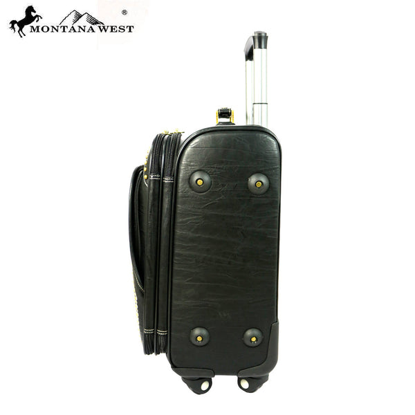 Montana West Sugar Skull Collection 3 PC Luggage Set - Brand New