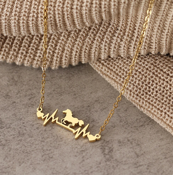 HOLIDAY SPECIAL - Horse Heartbeat Necklace