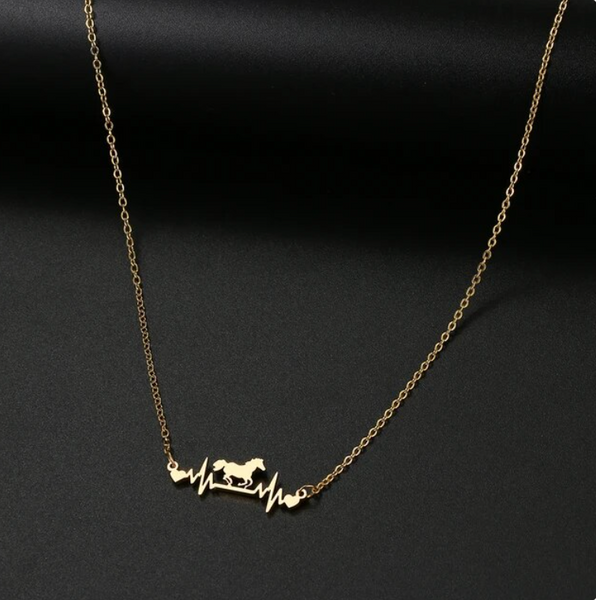 HOLIDAY SPECIAL - Horse Heartbeat Necklace
