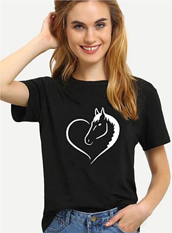 HOLIDAY DEAL - Heart Horse T-Shirt (Multiple Colors & Sizes Available)