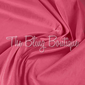 Fitted Taffeta Zip Up Shirt - Pink