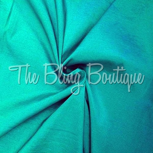 Fitted Taffeta Zip Up Shirt - Bright Teal