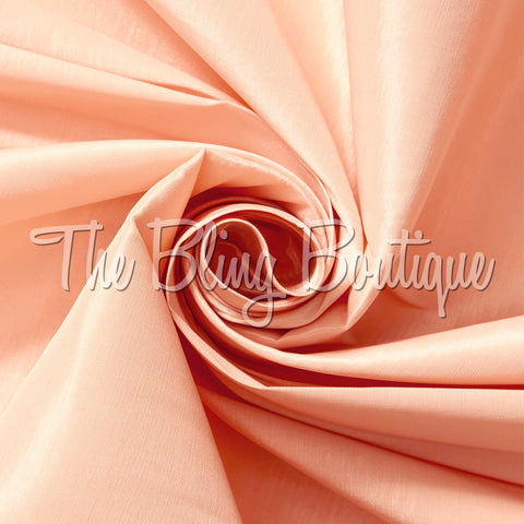 Fitted Taffeta Zip Up Shirt - Peach