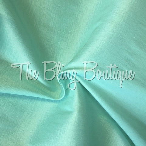 Fitted Taffeta Zip Up Shirt - Mint