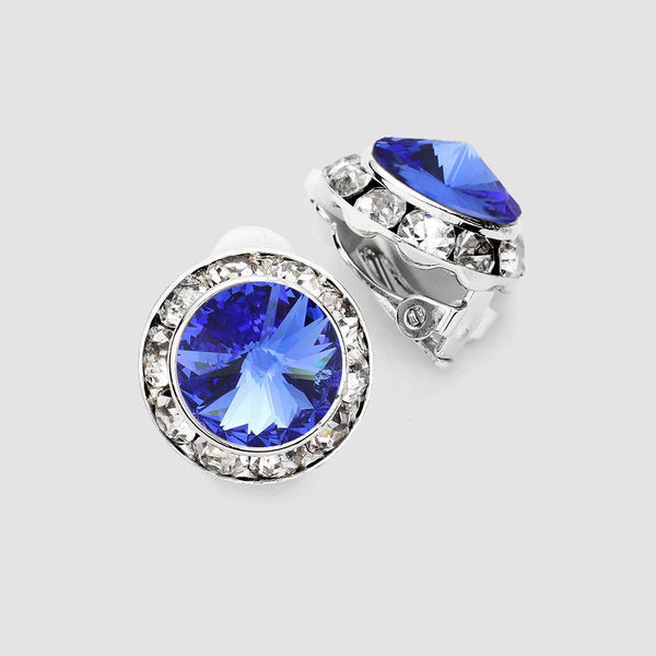 Clip On Crystal Earrings