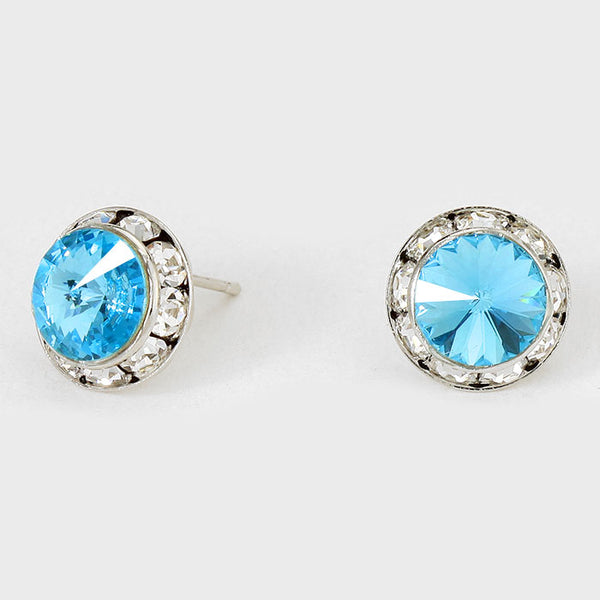 Crystal Earrings (Multiple Colors Available)