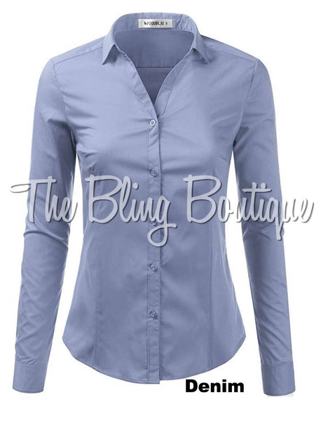 (Multiple Colors Available) Button Down Shirt