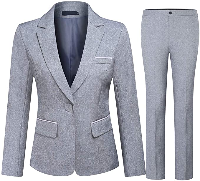 Grey Blazer Set