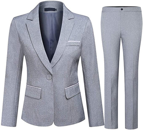 Grey Blazer Set