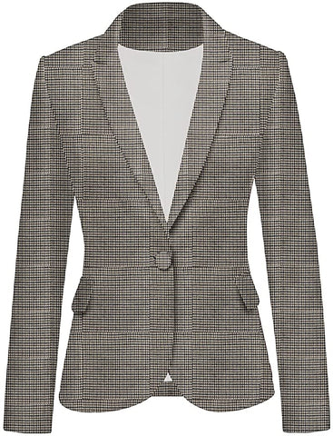 Black Houndstooth Blazer