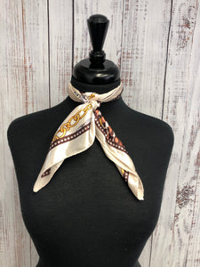 Cream Chain Scarf