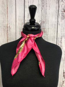 Fuchsia Scroll Scarf