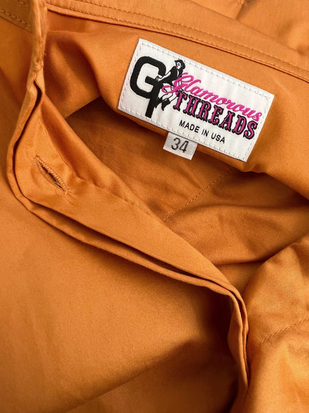 Glamorous Threads Orange Hunt Shirt - 34