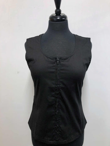 Plain Solid Black Show Vest