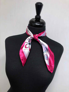 Hot Pink Flower Scarf