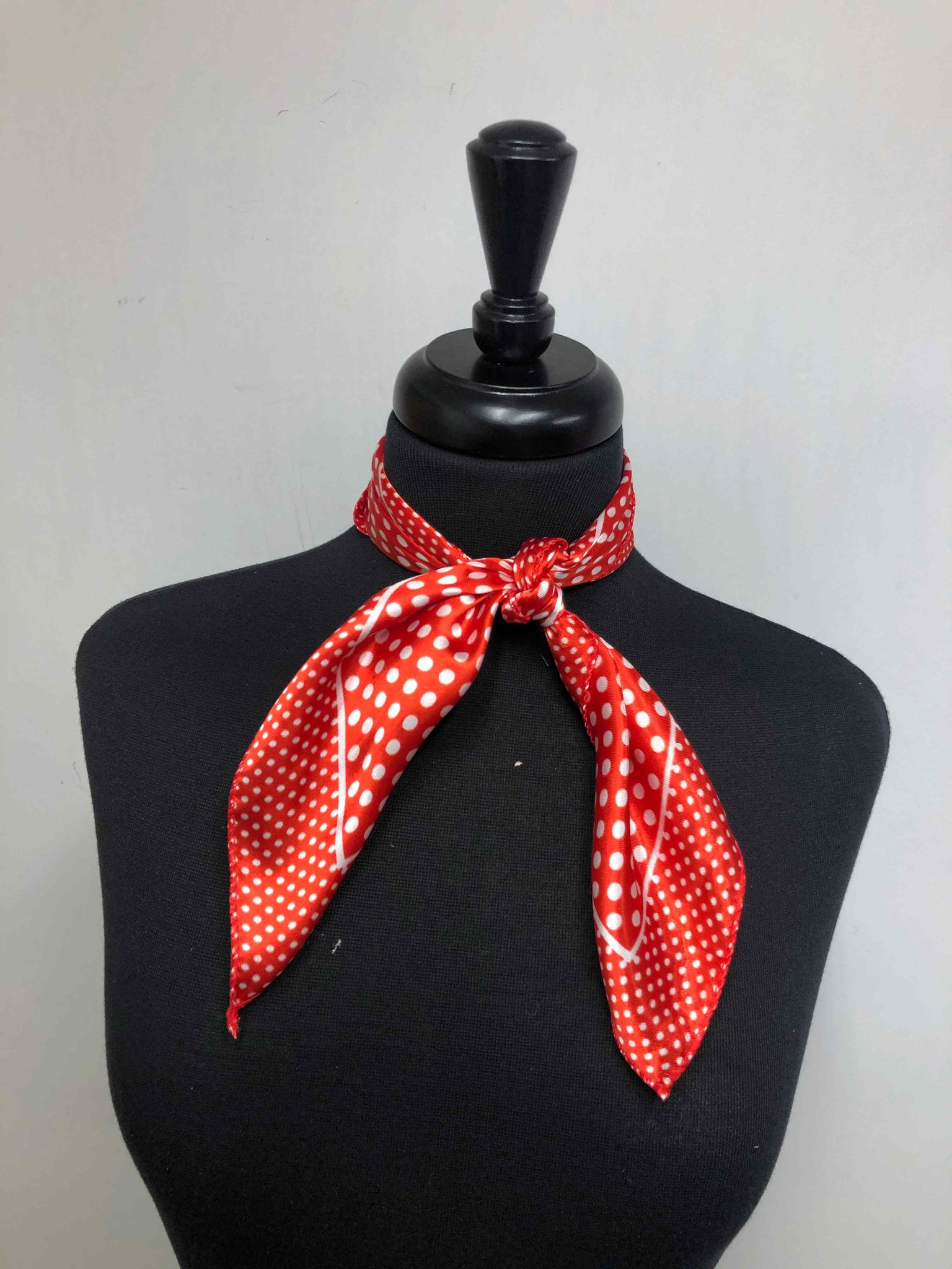 Red & White Dot Scarf