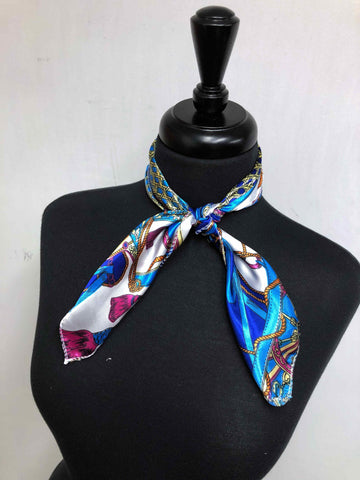 Turquoise & Royal Rope Scarf