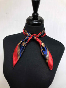 Red, Navy & Tan Scarf