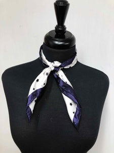 Navy Blue & White Star Scarf