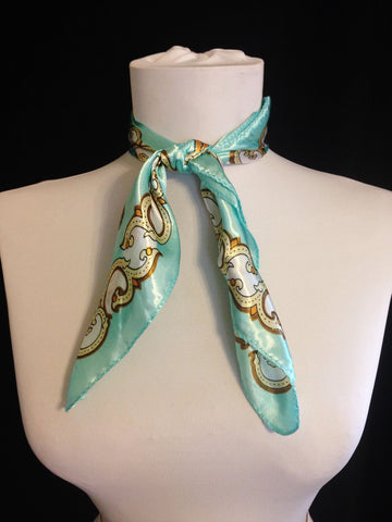 Mint Scroll Scarf