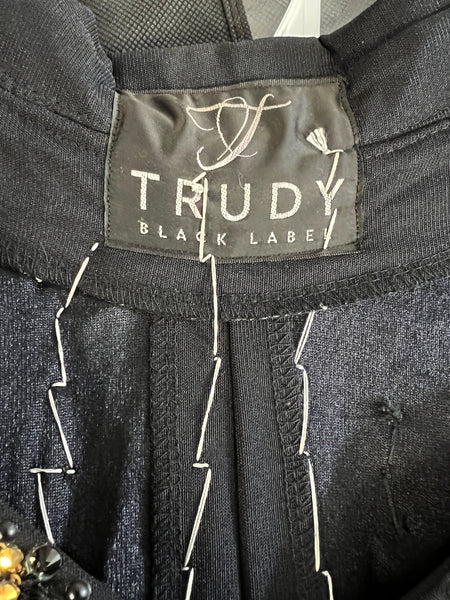 Trudy Black Label Vest - Black & Gold