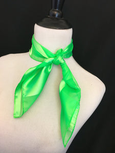 Lime Stripe Sheer Scarf