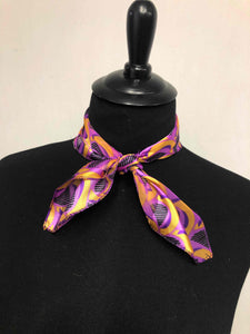 Black, Purple & Caramel Scarf